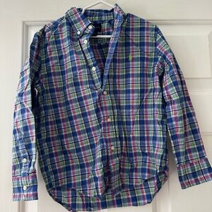 Polo Boys button down Shirt - Blue, Green, Pink